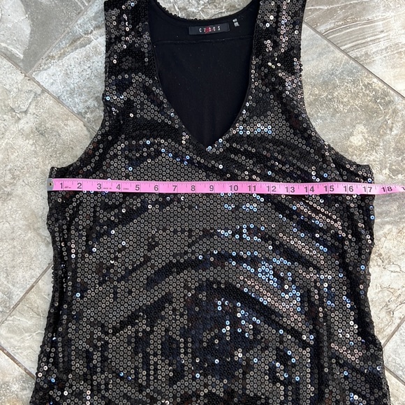 Cyrus Sequined Sleeveless Top - Picture 7 of 8